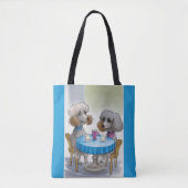 Tote Bag Chien de caniche mignon (Devant)