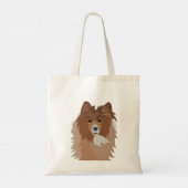 Tote Bag Chien de compagnie Sheltie Chien (Dos)