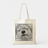 Tote Bag Chien de Coton de Tulear (Dos)