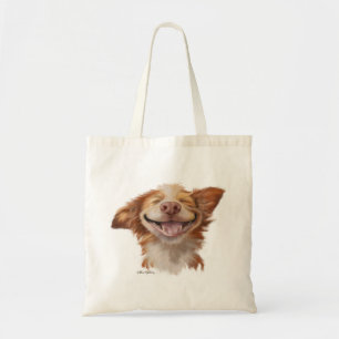 Tote Bag Chien de dessin animé avec un grand sourire