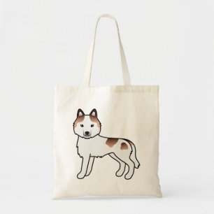 Tote Bag Chien de dessin animé mignon Husky sibérien pie ro