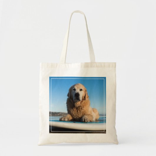 Tote Bag Chien de golden retriever s'étendant sur un (Devant)