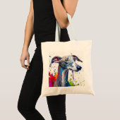 Tote Bag Chien de Greyhound (Devant (produit))
