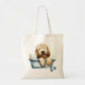 Tote Bag Chien de Labradoodle (Devant)