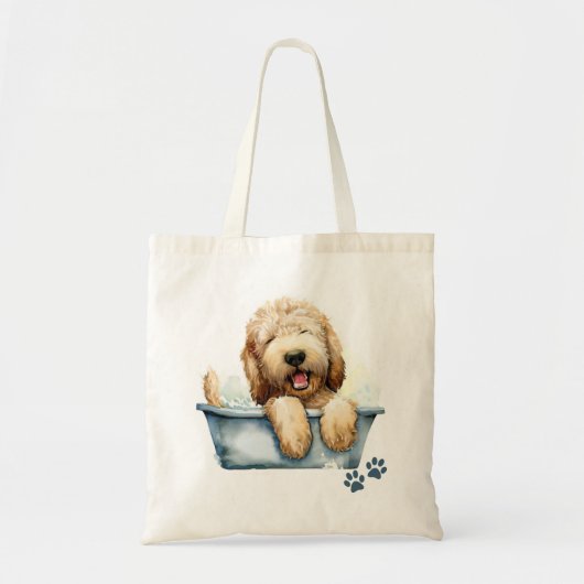 Tote Bag Chien de Labradoodle (Devant)
