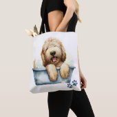 Tote Bag Chien de Labradoodle (De près)