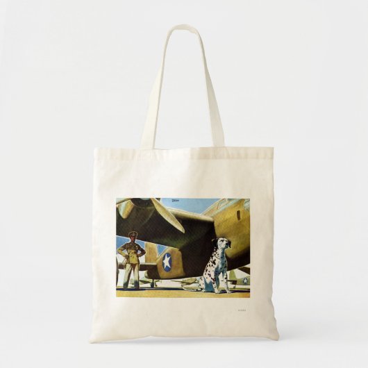 Tote Bag Chien de l'armée (Devant)