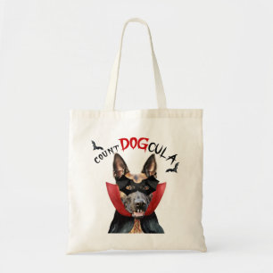 Tote Bag Chien de Malinois Vampire en Belgique Tricoter ou