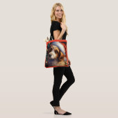 Tote Bag Chien de Noël 2 (Sur le modèle)