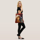 Tote Bag Chien de Noël 4 (Sur le modèle)