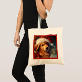 Tote Bag Chien de Noël 4 (Devant (produit))