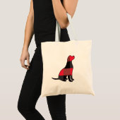 Tote Bag Chien de plaid de Buffalo (Devant (produit))