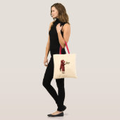 Tote Bag Chien de queue jouant à la trompette 2 (Devant (modèle))