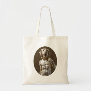 Tote Bag Chien de race Golden Retriever Sculpture en marbre