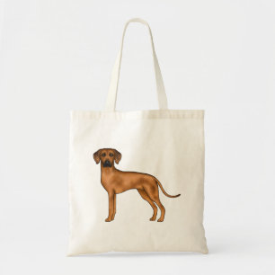 Tote Bag Chien de Rhodes Ridgeback Brun Mignon Lion Africai
