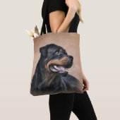 Tote Bag Chien de Rottweeter (De près)