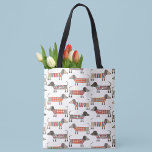 Tote Bag Chien de saucisse Dachshund<br><div class="desc">Mignonne petite saucisse Dachshund ou des chiens édulcorés en laine. Parfait pour les amoureux de les chiens et les promeneurs de chiens.</div>