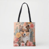 Tote Bag Chien de Shetland mignon Chien (Devant)