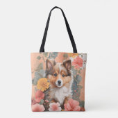Tote Bag Chien de Shetland mignon Chien (Dos)