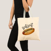 Tote Bag Chien d'hôte de l'île Coney de Detroit Michigan (Devant (produit))