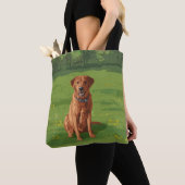 Tote Bag Chien du Labrador jaune rouge renard (De près)