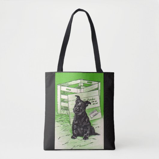 Tote Bag Chien écossais par livraison spéciale (Devant)