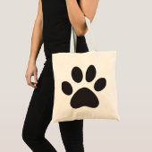 Tote Bag Chien Empreinte de patte Chat Animal Animaux Pied (Devant (produit))