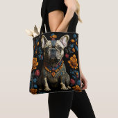 Tote Bag Chien en à baldaquin d'art populaire mexicain (De près)