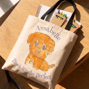 Tote Bag Chien en or Mignon Parfaitement Adorable Art pour