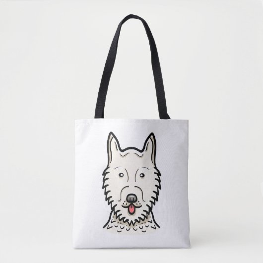 Tote Bag Chien Esquimau Américain (Devant)