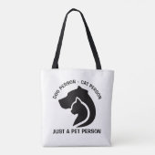 Tote Bag Chien et chat noir et blanc (Dos)