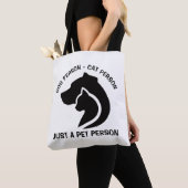 Tote Bag Chien et chat noir et blanc (De près)