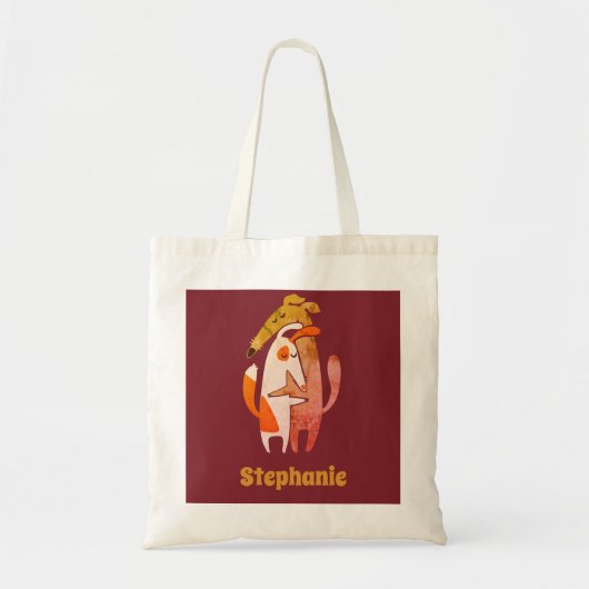 Tote Bag Chien et Galgo Retro Podenco customisé (Devant)