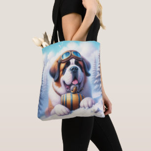 Tote Bag Chien Fourre-tout de Saint-Bernard