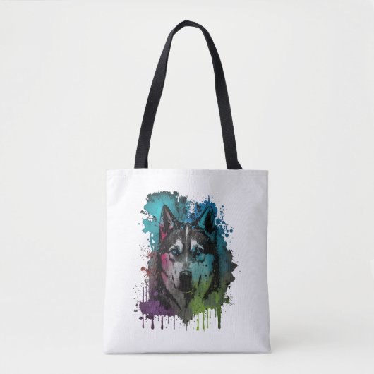 Tote Bag Chien Husky (Devant)