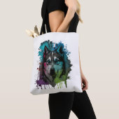 Tote Bag Chien Husky (De près)