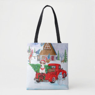 Tote Bag Chien Jack Russell dans un camion de livraison de