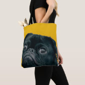 Tote Bag chien jaune (De près)