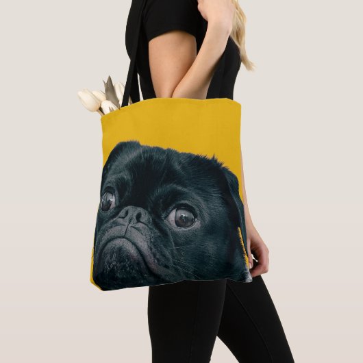 Tote Bag chien jaune (De près)