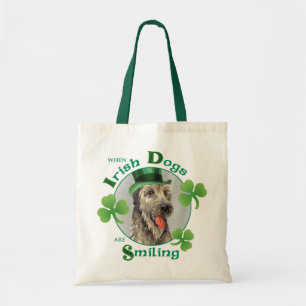 Tote Bag Chien-loup irlandais du jour de St Patrick