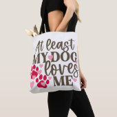 TOTE BAG CHIEN M'AIME (De près)