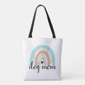 Tote Bag Chien maman Rainbow Blue Peach (Dos)