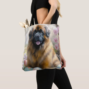 Tote Bag Chien Mastiff Tibétain avec Vacances de Pâques Œuf