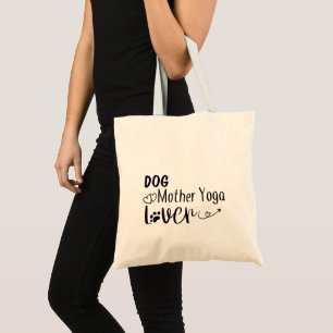 Tote Bag Chien Mère Yoga Lover-Funny