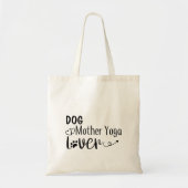 Tote Bag Chien Mère Yoga Lover-Funny (Devant)