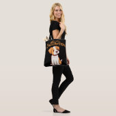 Tote Bag Chien mignon chiot Happy Hallowen (Sur le modèle)