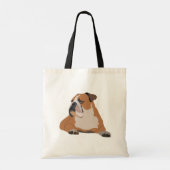 Tote Bag Chien mignon de Bulldog anglais (Dos)