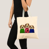 Tote Bag Chien mignon de famille de beagle (Devant (produit))