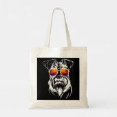 Tote Bag Chien mignon schnauzer (Dos)