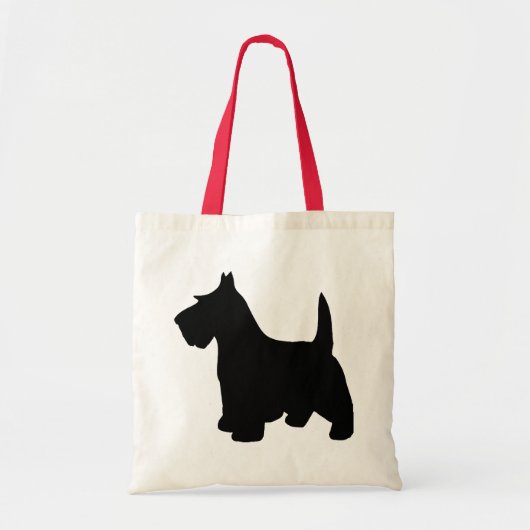 Tote Bag Chien noir de Scottie de Terrier d'écossais petit (Devant)